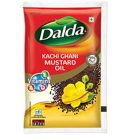 Dalda Kachi Ghani Mustard Oil - 750 g (Pouch)